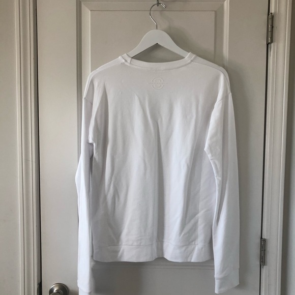 DYI Inspired Flocked Sweater in White - Picture 5 of 5